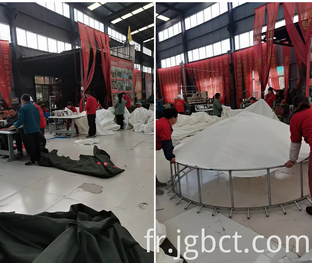 Processing and making Mongolian yurts